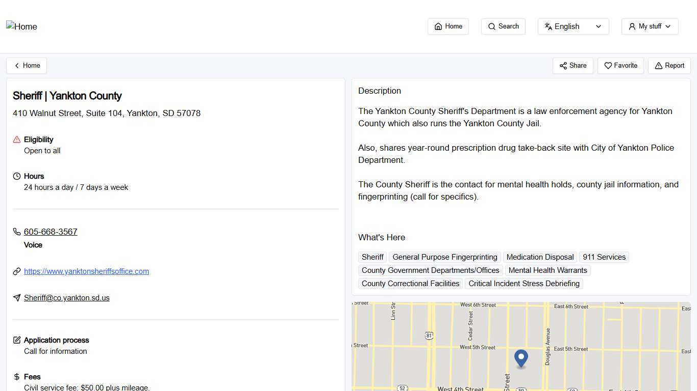 Sheriff | Yankton County